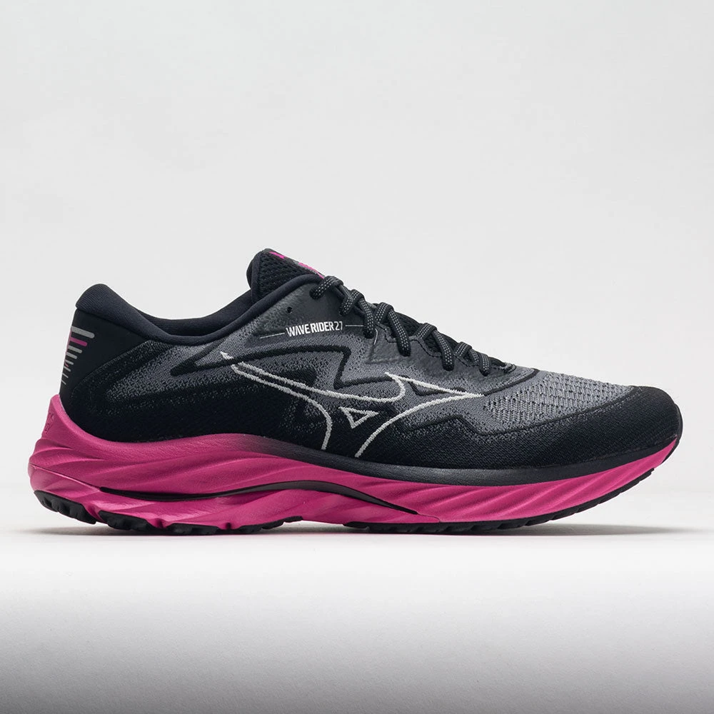 Mizuno Wave Rider 27 Project Zero Men's Black/Harbor Mist 1 Mizuno Wave Rider 27 Project Zero Men's Black/Harbor Mist