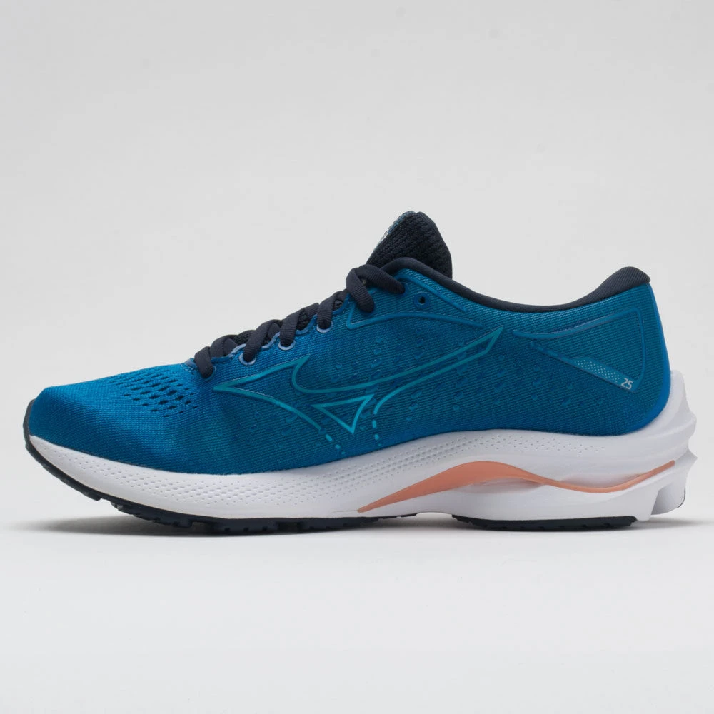 Mizuno Wave Rider 25 Women's Imperial Blue/Vivid Blue 2 Mizuno Wave Rider 25 Women's Imperial Blue/Vivid Blue - Image 2