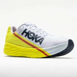 Hoka One One Rocket X Unisex White/Evening Primrose -Fashion Shoes 046959 5