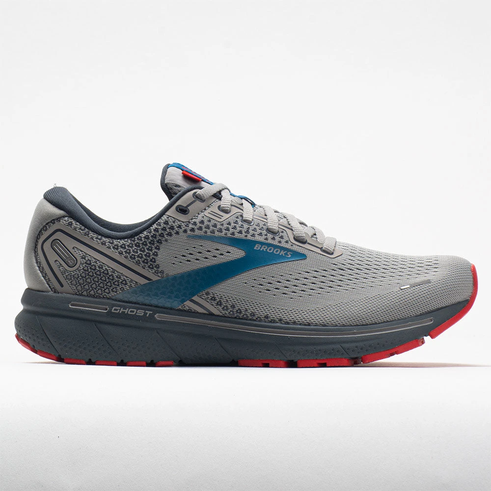 Brooks Ghost 14 Men's Gray/Blue/Red 1 Brooks Ghost 14 Men's Gray/Blue/Red