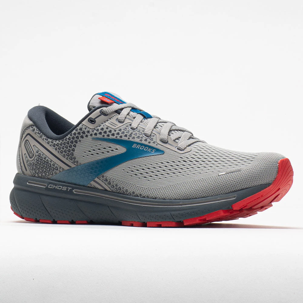 Brooks Ghost 14 Men's Gray/Blue/Red 5 Brooks Ghost 14 Men's Gray/Blue/Red - Image 5