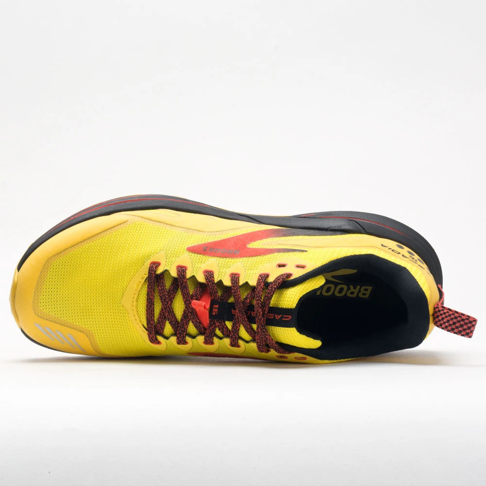 Brooks Cascadia 16 Men's Yellow/Black/Grenadine 3 Brooks Cascadia 16 Men's Yellow/Black/Grenadine - Image 3