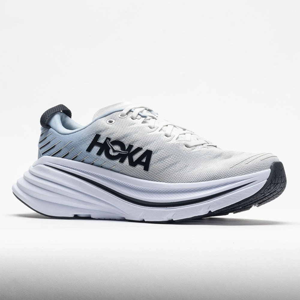 HOKA Bondi X Men's Blanc De Blanc/Blue Fog 5 HOKA Bondi X Men's Blanc De Blanc/Blue Fog - Image 5