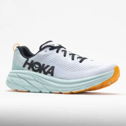HOKA Rincon 3 Men's White/Blue Glass -Fashion Shoes 047672 5