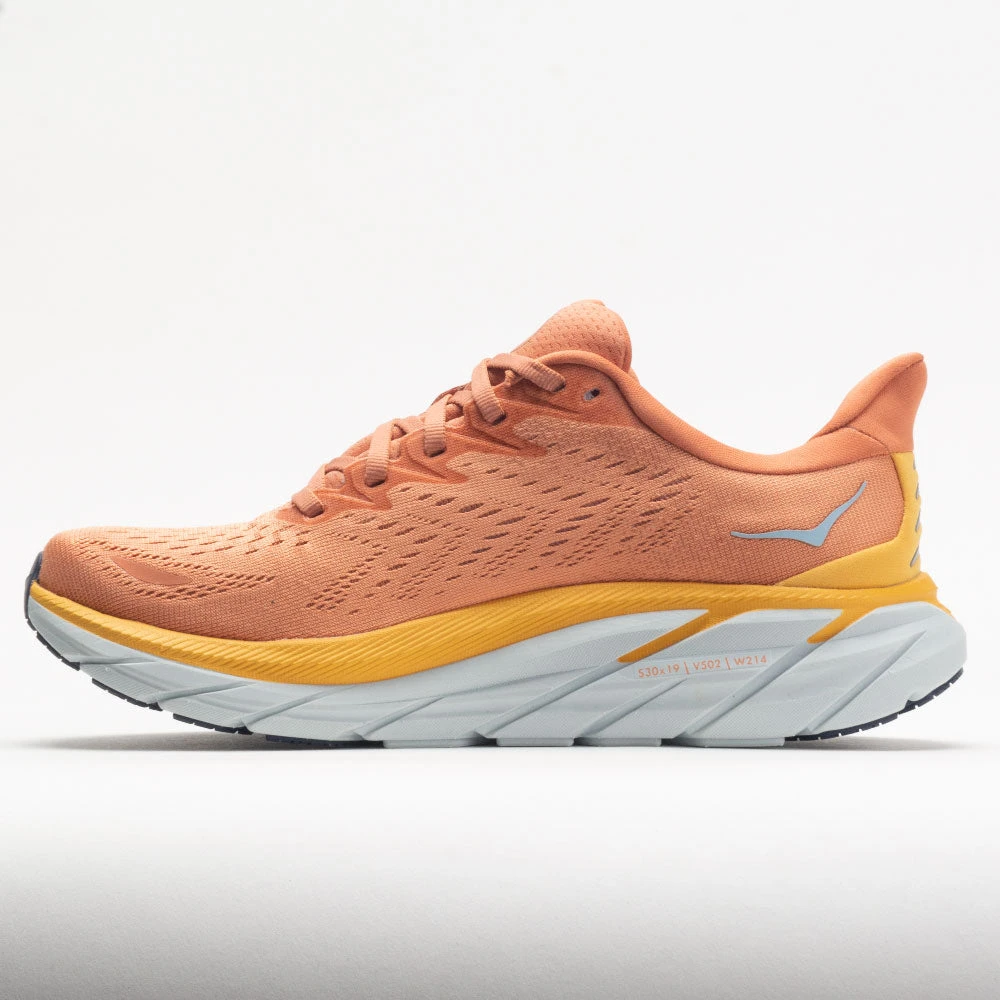 Hoka One One Clifton 8 Women's Sun Baked/Shell Coral 2 Hoka One One Clifton 8 Women's Sun Baked/Shell Coral - Image 2