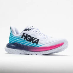 HOKA Mach 5 Men's White/Scuba Blue 10 HOKA Mach 5 Men's White/Scuba Blue -Fashion Shoes 048548 5