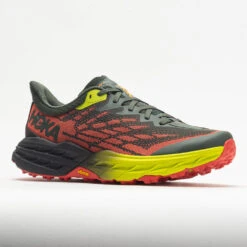 HOKA Speedgoat 5 Men's Thyme/Fiesta -Fashion Shoes 048562 5