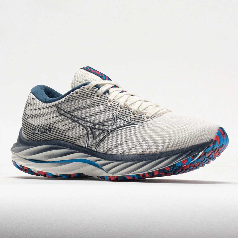 Mizuno Wave Rider 26 Mesh Women's Snow White/Silver 4 Mizuno Wave Rider 26 Mesh Women's Snow White/Silver - Image 4