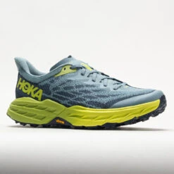 HOKA Speedgoat 5 Men's Stone Blue/Dark Citron 10 HOKA Speedgoat 5 Men's Stone Blue/Dark Citron -Fashion Shoes 049271 5