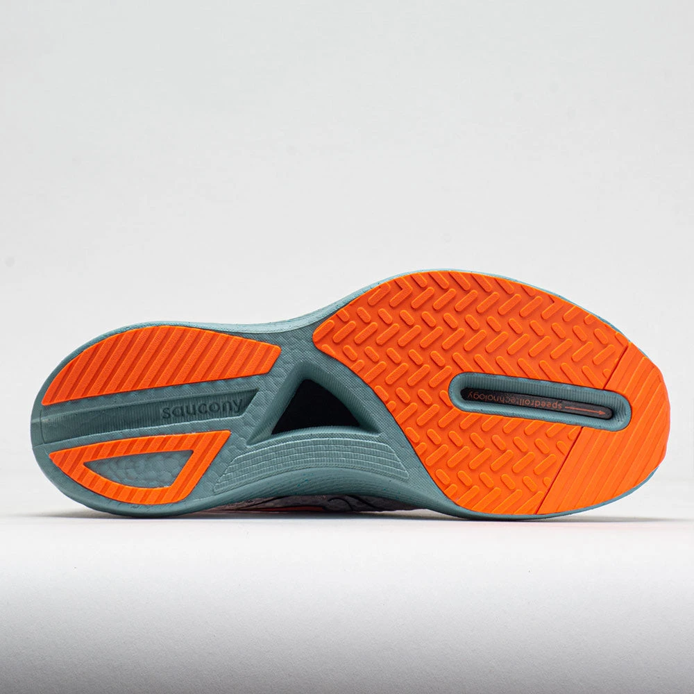 Saucony Endorphin Pro 3 Men's Fog/VIZI Orange 4 Saucony Endorphin Pro 3 Men's Fog/VIZI Orange - Image 4