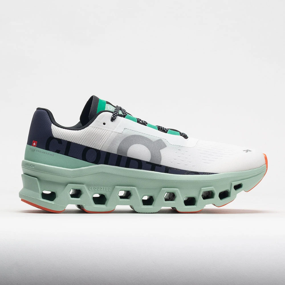 On Running On Cloudmonster Women's Undyed White/Creek 1 On Running On Cloudmonster Women's Undyed White/Creek