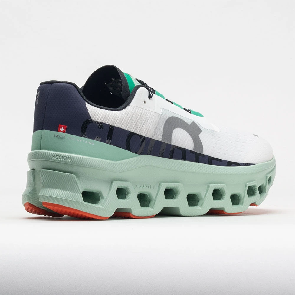 On Running On Cloudmonster Women's Undyed White/Creek 6 On Running On Cloudmonster Women's Undyed White/Creek - Image 6