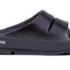 OOfos Women’s OOahh Luxe Slide Sandal (Black)