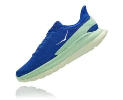 Hoka Men's Mach 4 (DBGA - Dazzling Blue/Green Ash) -Fashion Shoes 1113528 DBGA 4