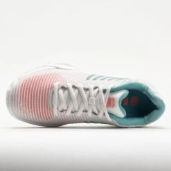 K-Swiss Hypercourt Express 2 Women's Blanc De Blanc/Nile Blue/Desert -Fashion Shoes 117153 2