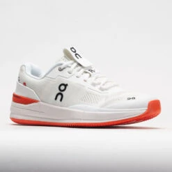On Running On The Roger Pro Clay Men's White/Flame -Fashion Shoes 117241 5