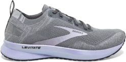 BROOKS Women's Levitate 4 (084 - Grey/blackened Pearl/purple)