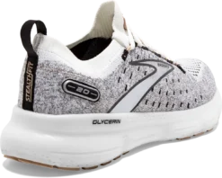 BROOKS Women's Glycerin 20 Stealthfit (163 - White/Black/Cream) -Fashion Shoes 120372 163 H Glycerin StealthFit 20