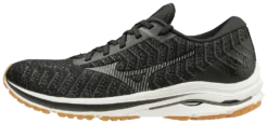 Mizuno Men’s Wave Rider 24 Waveknit (9098 - Black/Dark Shadow)