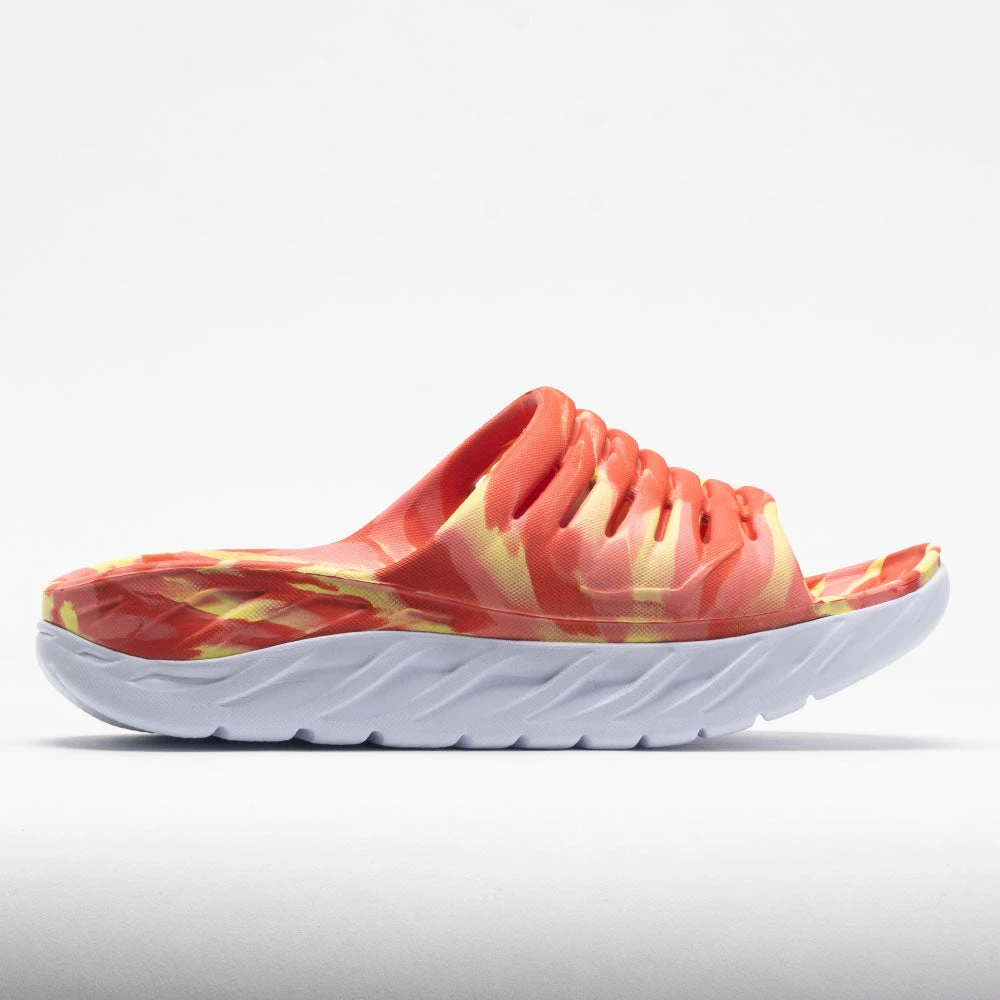 HOKA Ora Recovery Slide Swirl Unisex Yellow Pear/Fiesta 1 HOKA Ora Recovery Slide Swirl Unisex Yellow Pear/Fiesta