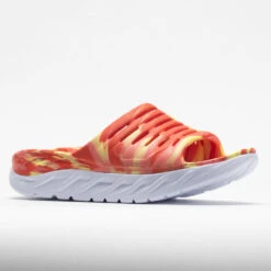 HOKA Ora Recovery Slide Swirl Unisex Yellow Pear/Fiesta 10 HOKA Ora Recovery Slide Swirl Unisex Yellow Pear/Fiesta -Fashion Shoes 570558 5