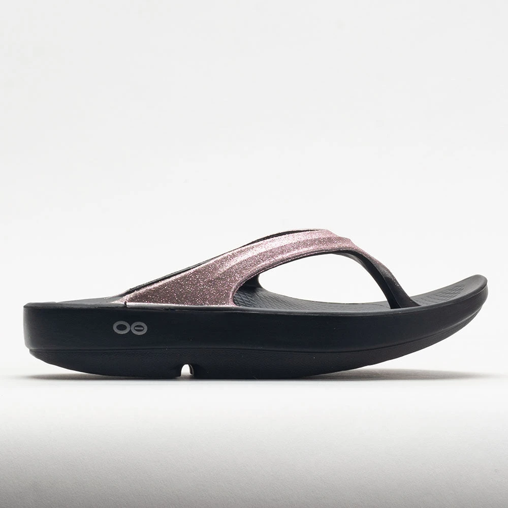 OOFOS OOlala Luxe Women's Rose Sparkle 1 OOFOS OOlala Luxe Women's Rose Sparkle