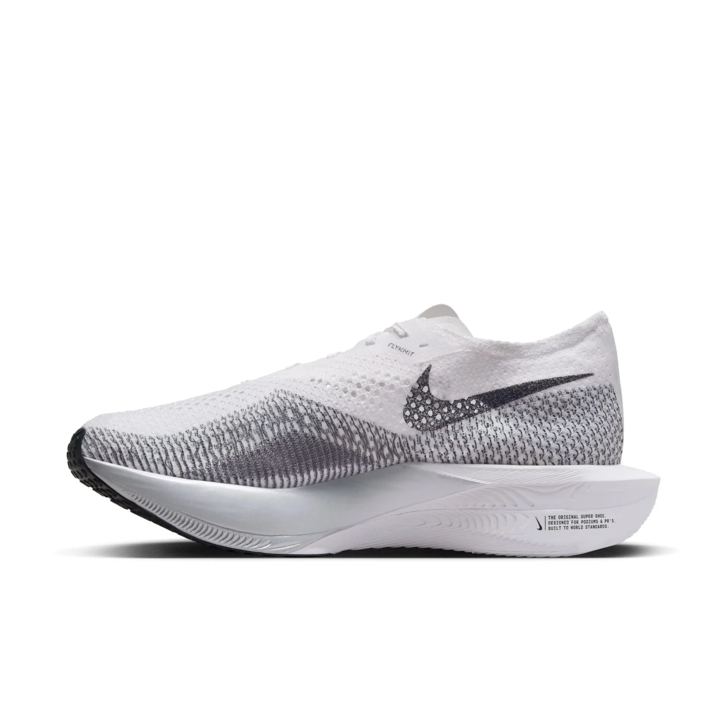Nike Men’s ZoomX Vaporfly 3 (100 - White/Particle Grey/Metallic Silver/Dark Smoke Grey) 2 Nike Men’s ZoomX Vaporfly 3 (100 - White/Particle Grey/Metallic Silver/Dark Smoke Grey) - Image 2