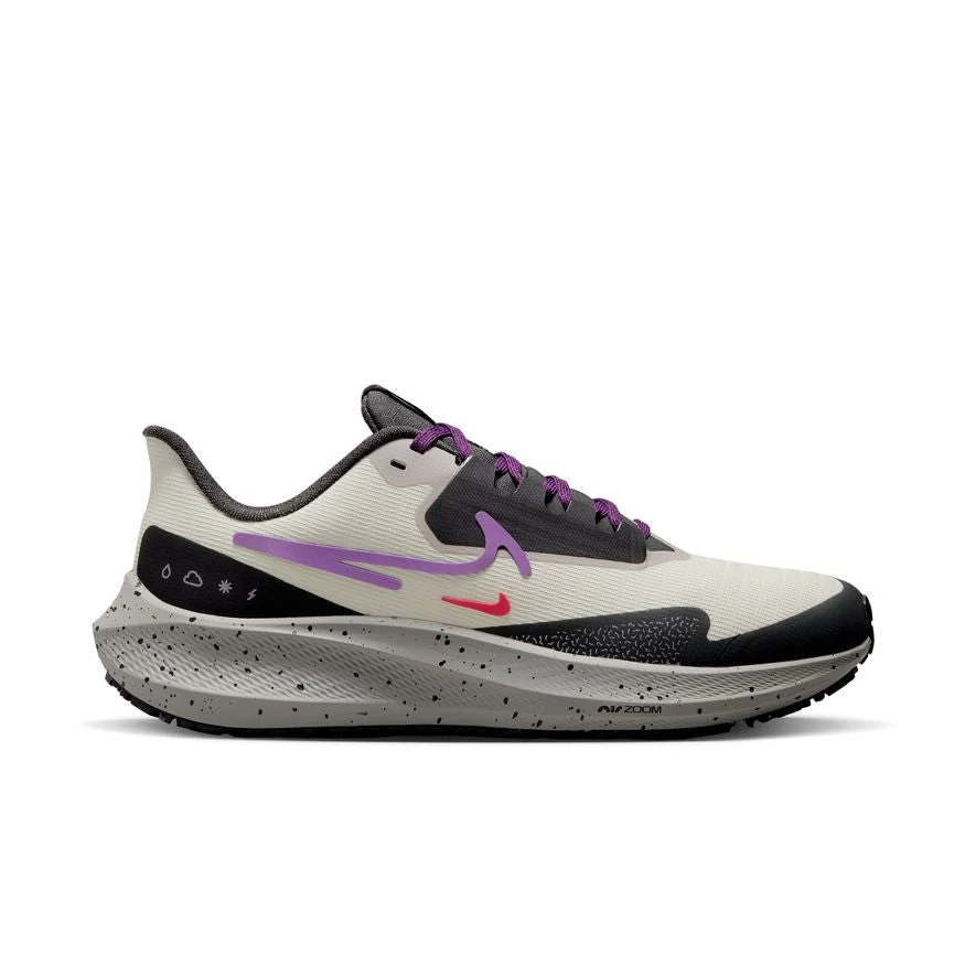 Nike Women’s Air Zoom Pegasus 39 Shield (003 - Light Bone/Vivid Purple/Cobblestone) 1 Nike Women’s Air Zoom Pegasus 39 Shield (003 - Light Bone/Vivid Purple/Cobblestone)