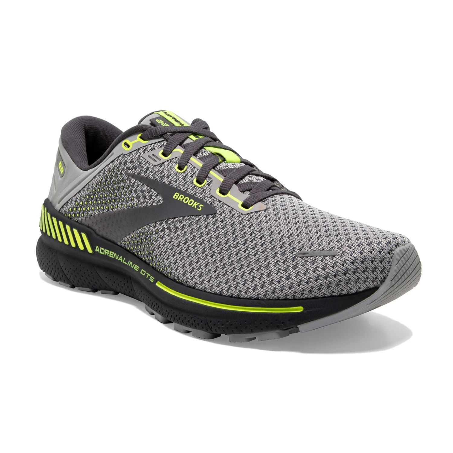 BROOKS Men's Adrenaline GTS 22 (068 -Grey/Pearl/Nightlife) 3 BROOKS Men's Adrenaline GTS 22 (068 -Grey/Pearl/Nightlife) - Image 3