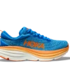 Hoka Men's Bondi 8 WIDE (CSVO - Coastal Sky/Vibrant Orange)